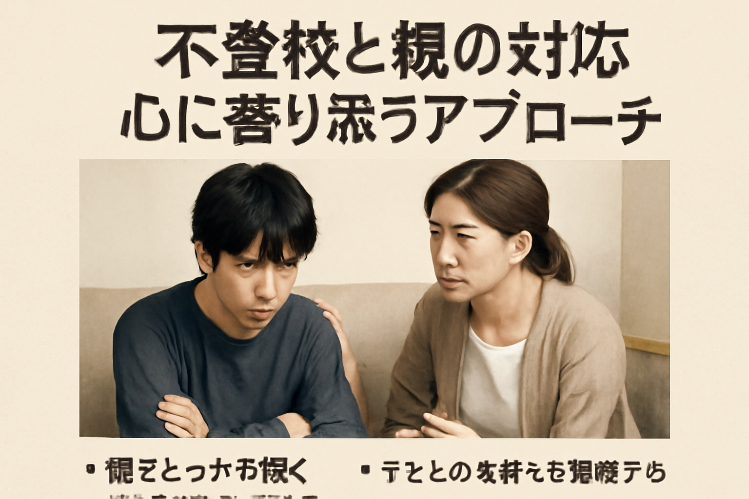 不登校と親の対応：心に寄り添うアプローチ
